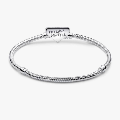 Kit Pulseira Stranger Things Friends Don't Lie + 6 Berloques Banhados em Prata